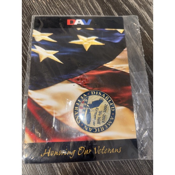 Other - DAV 2001-2011 Collectors Edition Veterans Day‎ CoinWe Will Remember Twin Towers